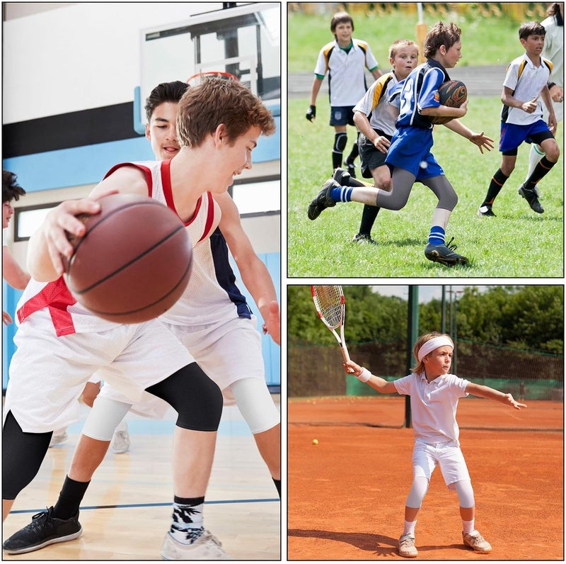 Tisancy 3 Pcs 3/4 Boys Compression Leggings Youth Basketball Quick Dry Base Layer Athletic Tights for Sports Workout Running - Image 3